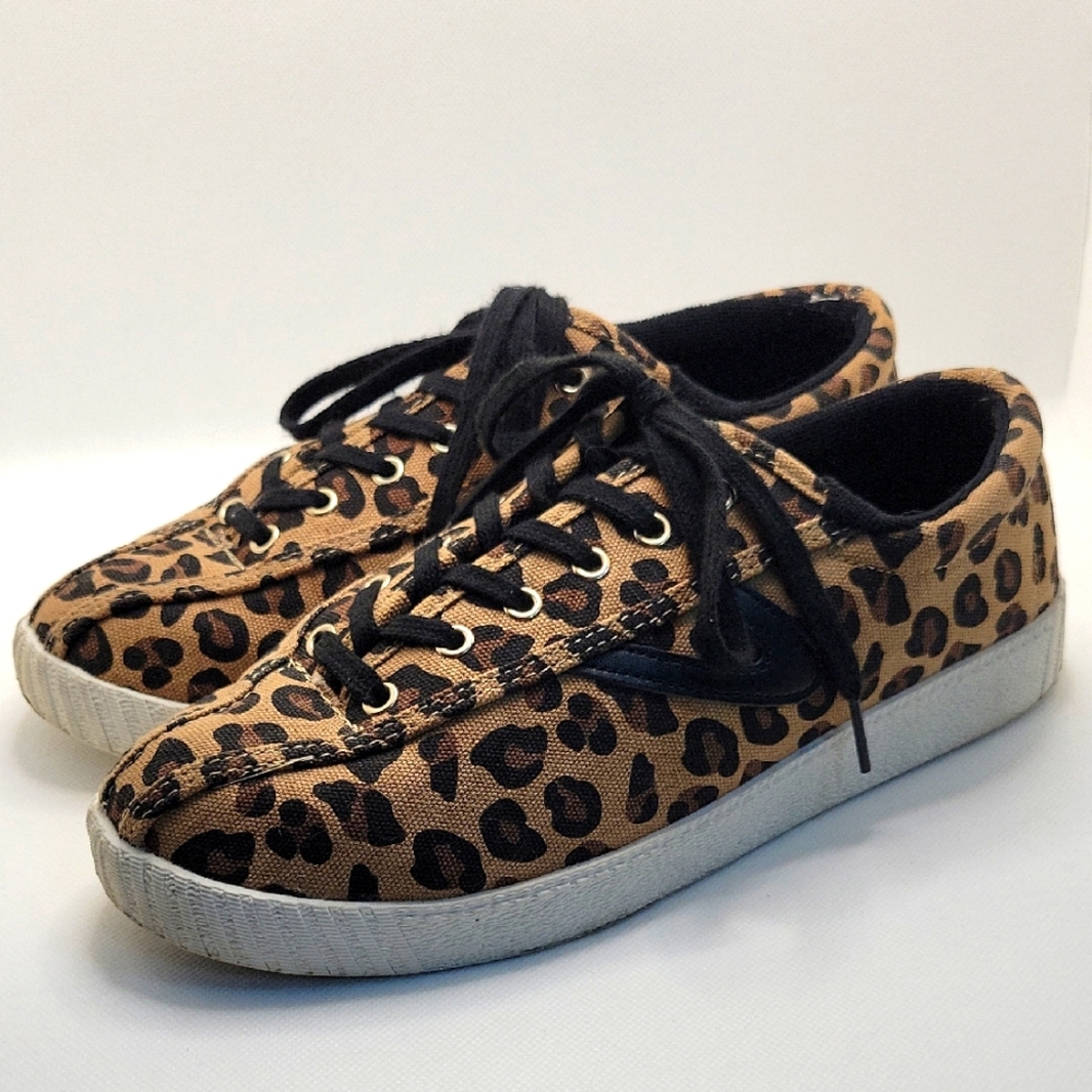 Tretorn Nylite Plus Leopard Print Sneakers Size 9